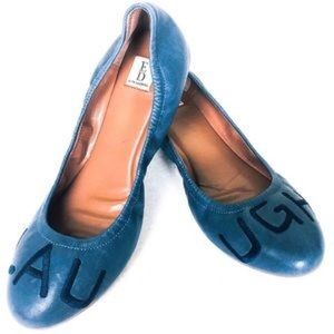 ELLEN DEGENERES BLUE LAUGH BALLET FLATS